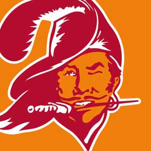 NFL Tampa Bay Buccaneers Retro Logo Google Home Hub Skin